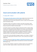 Good communication with patients